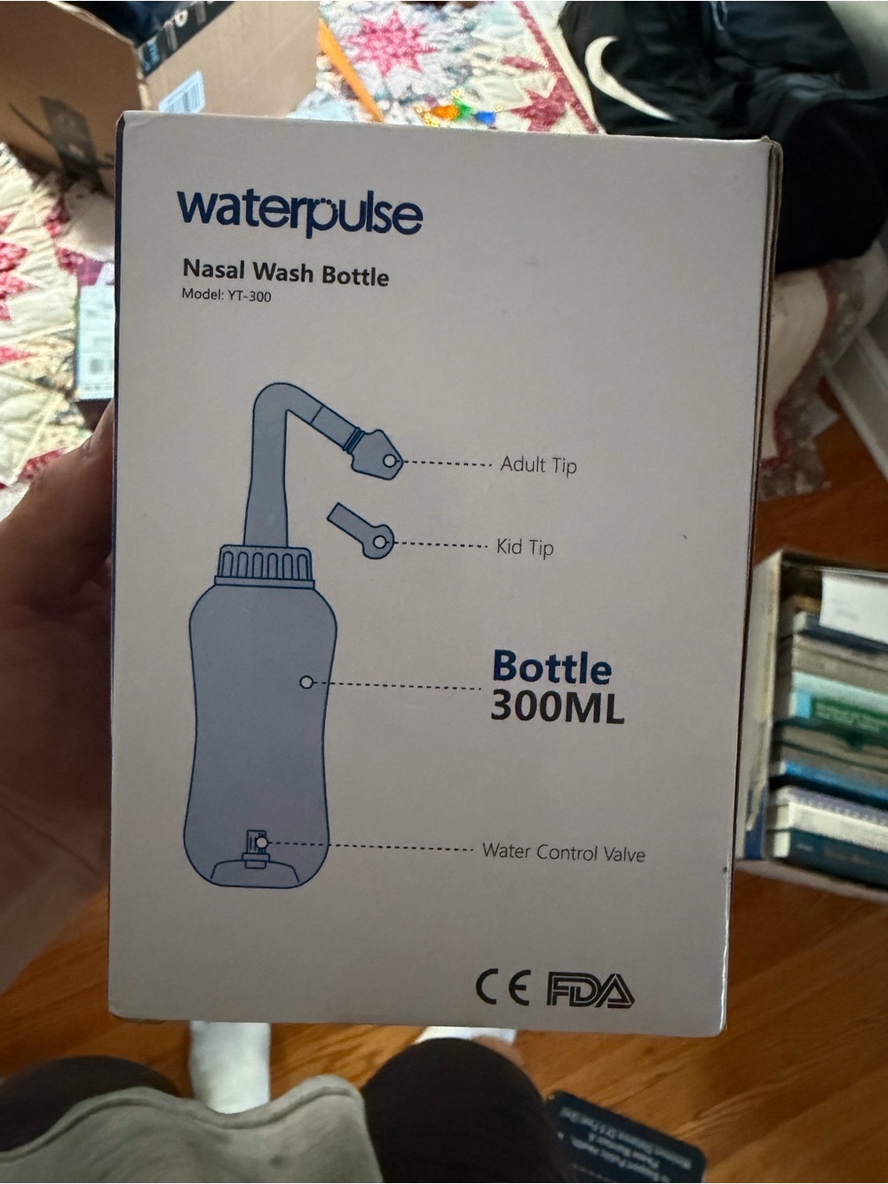 Waterpulse Nasal Wash Bottle 300ML - White